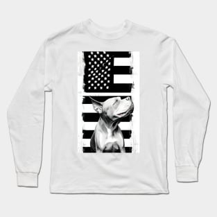 Pitbulls And Stars Long Sleeve T-Shirt